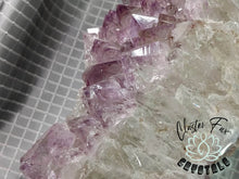 Load image into Gallery viewer, Amethyst Prasiolite Crystal Cluster on Stand
