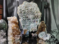 Flower Amethyst Crystal Cluster on Stand