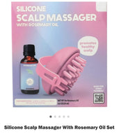 Silicone Massager w/ Rosemary Oil
