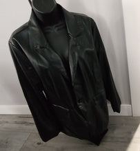 Load image into Gallery viewer, Laundry by Shelli Segal Black Faux Leather Jacket XL
