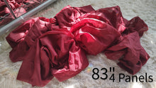 Load image into Gallery viewer, Deep Red Burgundy Sheer Curtain Panels 4pc
