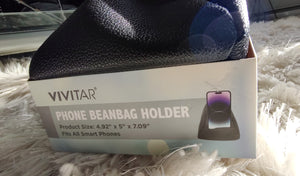 Black Bean Bag Chair Smart Phone Holder