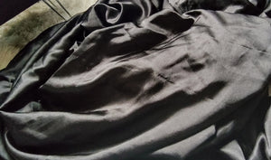 Black Satin Twin Duvet COVER Only