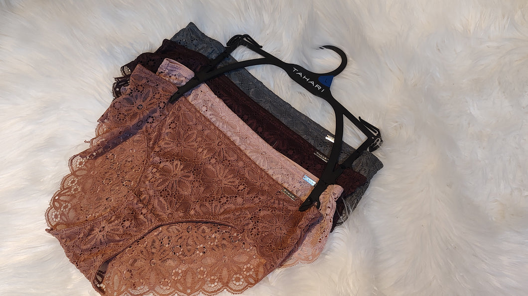 Tahari Lace Panties 4pcs LG NWT