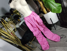 Load image into Gallery viewer, Fashion Nova Pink &quot;High Stakes&quot; Parachute Cargo Pants LG NWT
