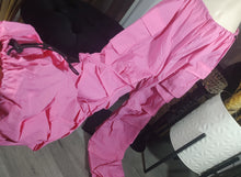 Load image into Gallery viewer, Fashion Nova Pink &quot;High Stakes&quot; Parachute Cargo Pants LG NWT
