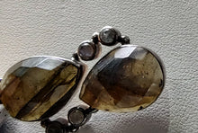 Load image into Gallery viewer, Faceted Labradorite Necklace in Sterling Silver
