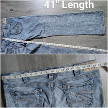 Load image into Gallery viewer, Silver 925 Women&#39;s Suki Mid Baby Boot Denim Acid Wash Jeans 36/33
