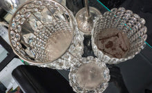 Load image into Gallery viewer, Crystal Candle Holder Set 4pcs (great for Utensils, Makeup, Bath)
