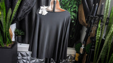Load image into Gallery viewer, Alfani Black Open Shoulder Floral Trim Top XL
