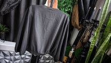 Load image into Gallery viewer, &quot;ONLY&quot; Black Nova Lux Surplice Wrap Top XL NWT

