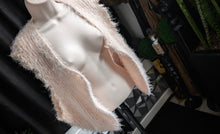 Load image into Gallery viewer, Oak + Fort Faux Fur Shag Peach Vest MD
