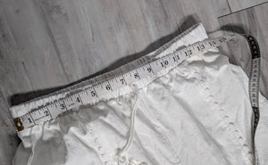White Boho Linen Wide Leg Pants (Small-no Tags)