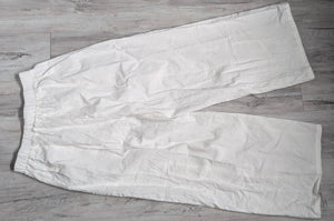 White Boho Linen Wide Leg Pants (Small-no Tags)