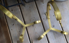Load image into Gallery viewer, Gold Painted Ornate Victorian Baroque Easel, Banana or Book Holders x2
