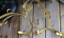 Load image into Gallery viewer, Gold Painted Ornate Victorian Baroque Easel, Banana or Book Holders x2
