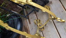 Load image into Gallery viewer, Gold Painted Ornate Victorian Baroque Easel, Banana or Book Holders x2
