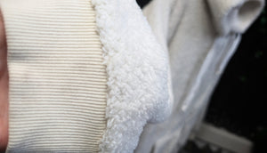 Warehouse One Ivory Sherpa Comfy Hoodie 3X