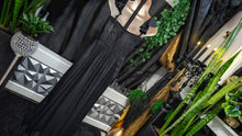 Load image into Gallery viewer, Raviya Black Ruffle Hi Low Dress MD
