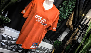 Men's Metallic Blue Ocean Drip T-Shirt SM NEW