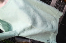 Load image into Gallery viewer, Ocean Drip Mint Rhinestone Accented &quot;Mermaid Hair&quot; Sweater NEW 1X

