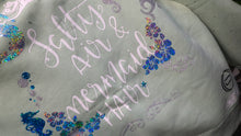 Load image into Gallery viewer, Ocean Drip Mint Rhinestone Accented &quot;Mermaid Hair&quot; Sweater NEW 1X
