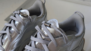 Silver Cardi B Reebok Shoes sz7.5 NEW IN BOX