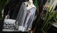 Load image into Gallery viewer, TRUTH by Republic Gothic Collegiate Linen Sweater XL

