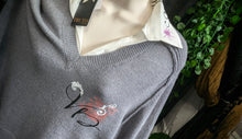Load image into Gallery viewer, TRUTH by Republic Gothic Collegiate Linen Sweater XL
