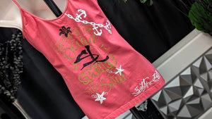 Salt Life Glitter Ocean Vibes Tank Top XL