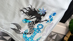 Ocean Drip Mermaid Anchor Tank Top LG-XL