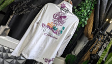 Load image into Gallery viewer, ACX Ocean Drip Glitter Handmade Octopus Athletic Jacket LG
