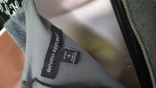 Load image into Gallery viewer, Banana Republic Grey Asymmetrical Ruffle Dress sz4
