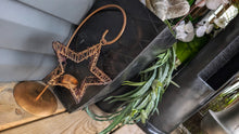 Load image into Gallery viewer, Gold &amp; Pink Metal Star Candle Holder
