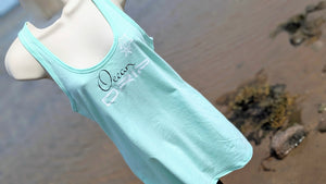 Ocean Drip Mint Starfish Tank Top LG NEW