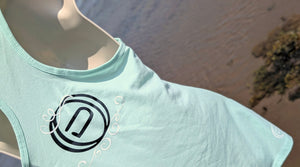 Ocean Drip Mint Starfish Tank Top LG NEW