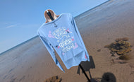 Ocean Drip Blue Coastal Long Sleeve Top MD