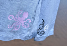 Load image into Gallery viewer, Ocean Drip Blue Coastal Long Sleeve Top MD

