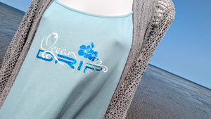 Ocean Drip Mermaid Anchor Tank Top LG-XL
