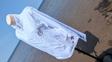 Load image into Gallery viewer, ACX Ocean Drip Glitter Handmade Octopus Athletic Jacket LG
