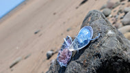 Moss Seashells w/Amethyst or Crackle Quartz & Selenite Crystals