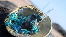 Load image into Gallery viewer, Moss Seashell w/Emerald &amp; Selenite Crystals
