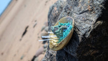 Load image into Gallery viewer, Moss Seashell w/Emerald &amp; Selenite Crystals
