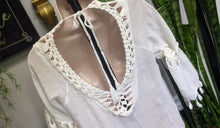 Load image into Gallery viewer, Sun Carl White Boho Beach Cover Up SM-XL
