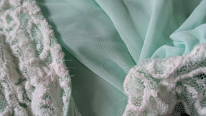 Delia's Mint Lace Coquette Sheer Mini Dress MD