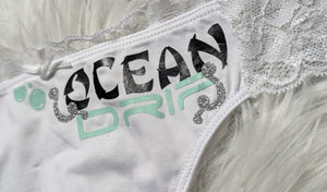 Ocean Drip Hibiscus Mint Starfish Panties XL-XXL NEW