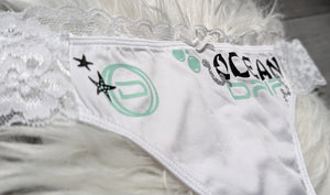 Ocean Drip Hibiscus Mint Starfish Panties XL-XXL NEW
