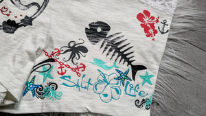 Octopus Design Ocean Vibes Panties Underwear MD-LG
