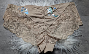 Ocean Drip Hibiscus & Starfish Panties XL NEW