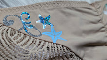 Load image into Gallery viewer, Ocean Drip Hibiscus &amp; Starfish Panties XL NEW
